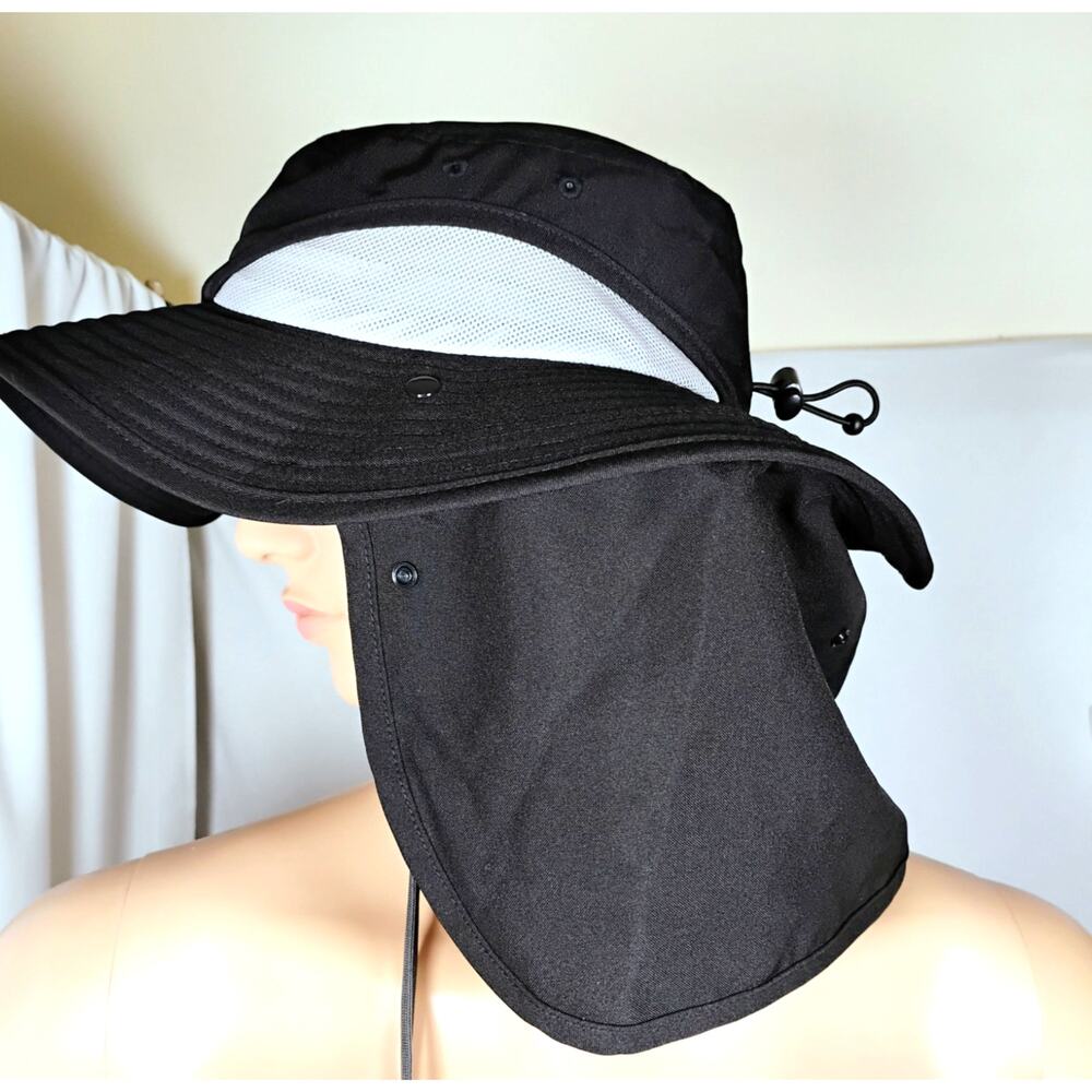 Ergodyne Chill-Its 8934 Ranger Hat Wide Brim Neck Shade Black S/M